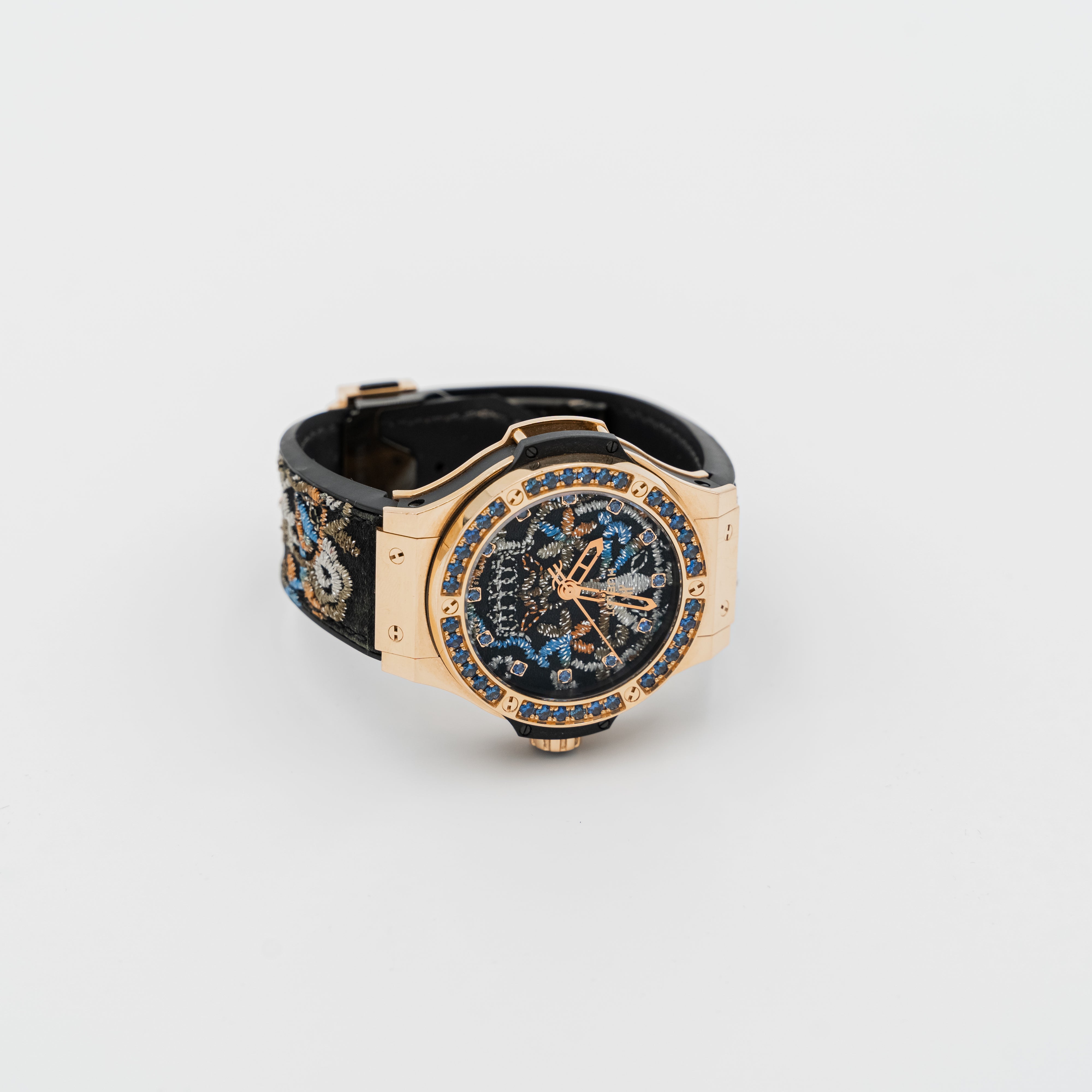 Reloj de pulsera Hublot Big Bang "Broderie Sugar Skull Gold" de edición limitada 200