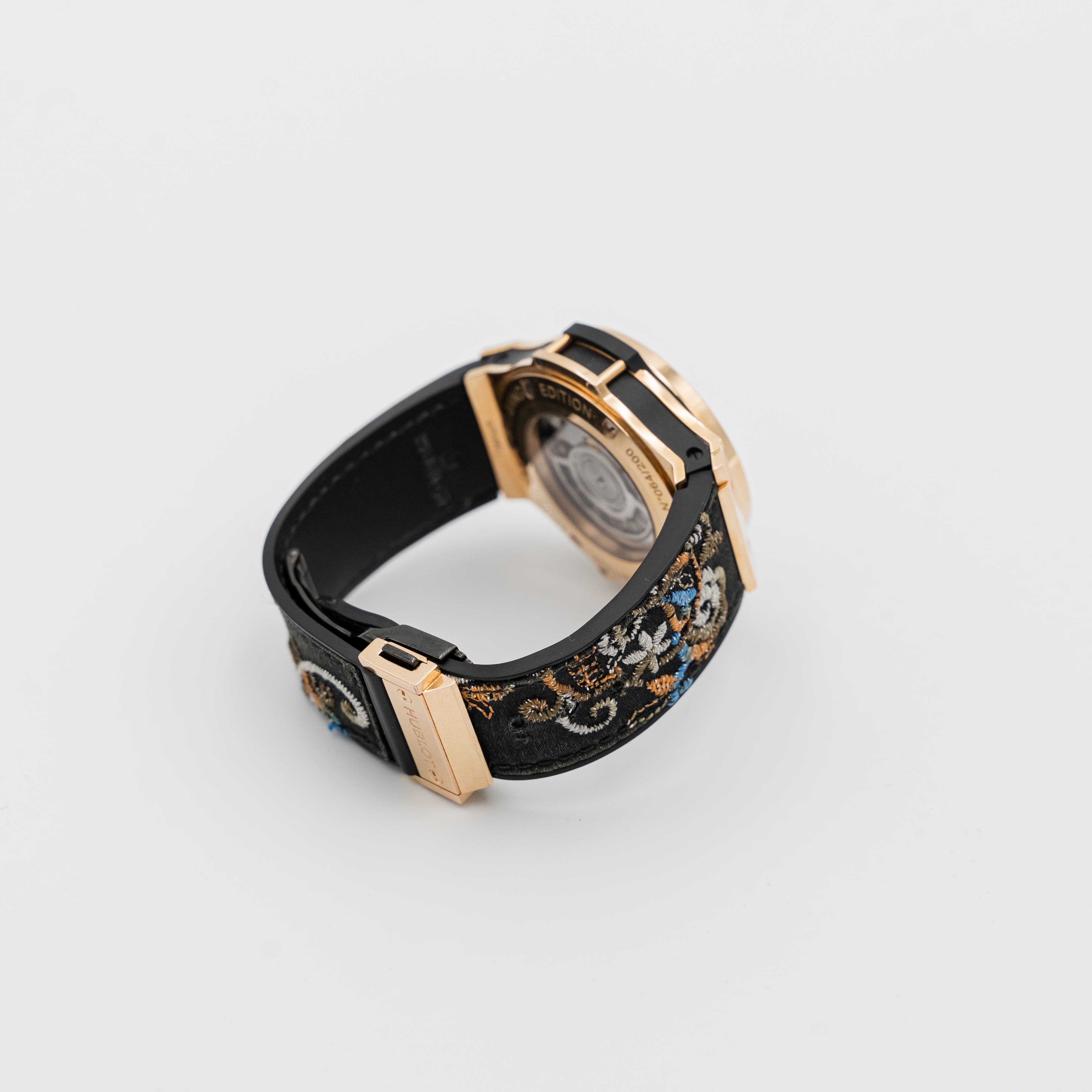 Reloj de pulsera Hublot Big Bang "Broderie Sugar Skull Gold" de edición limitada 200