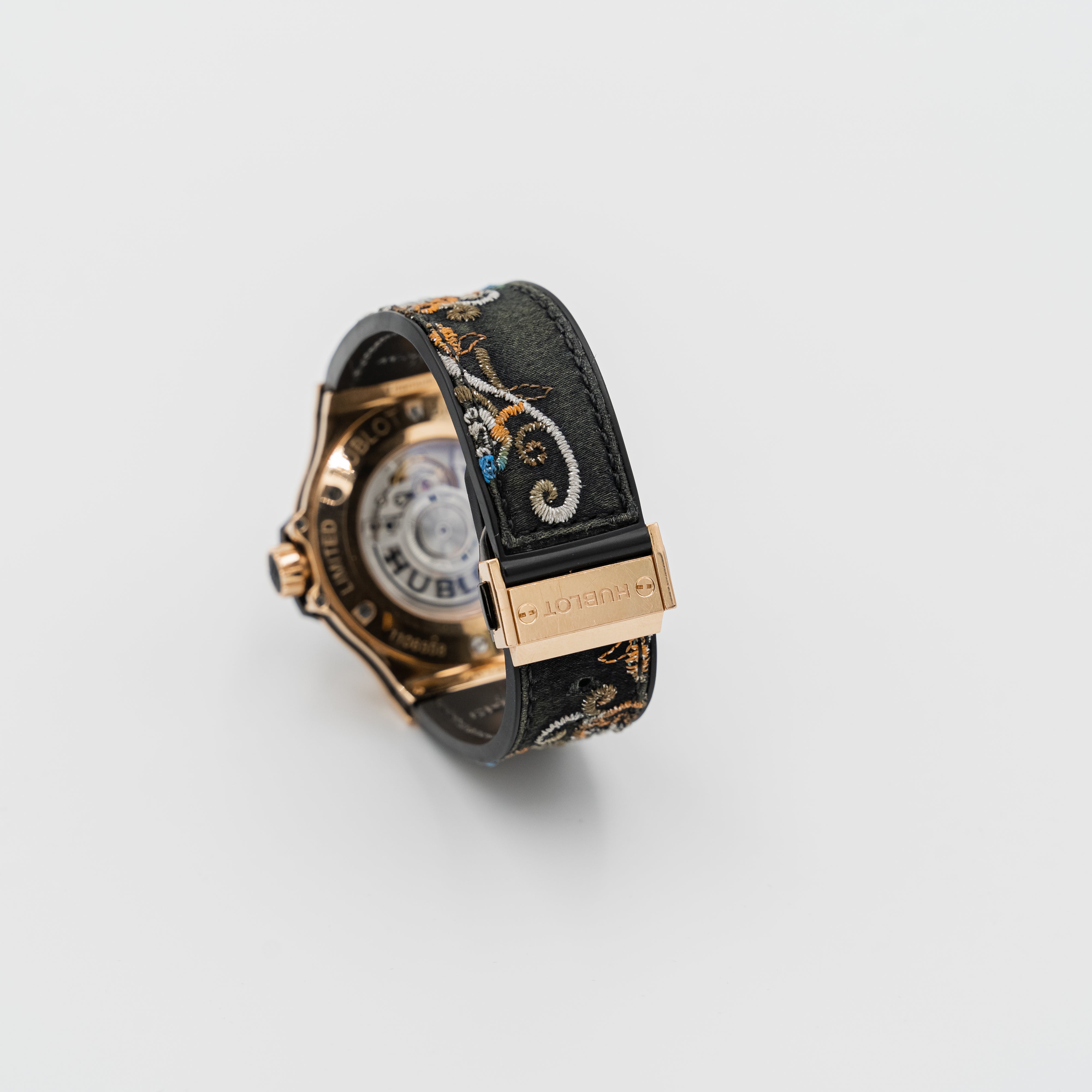 Reloj de pulsera Hublot Big Bang "Broderie Sugar Skull Gold" de edición limitada 200
