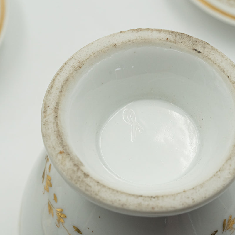 European porcelain tea and coffee set in the neo-Greek style of the 1830s