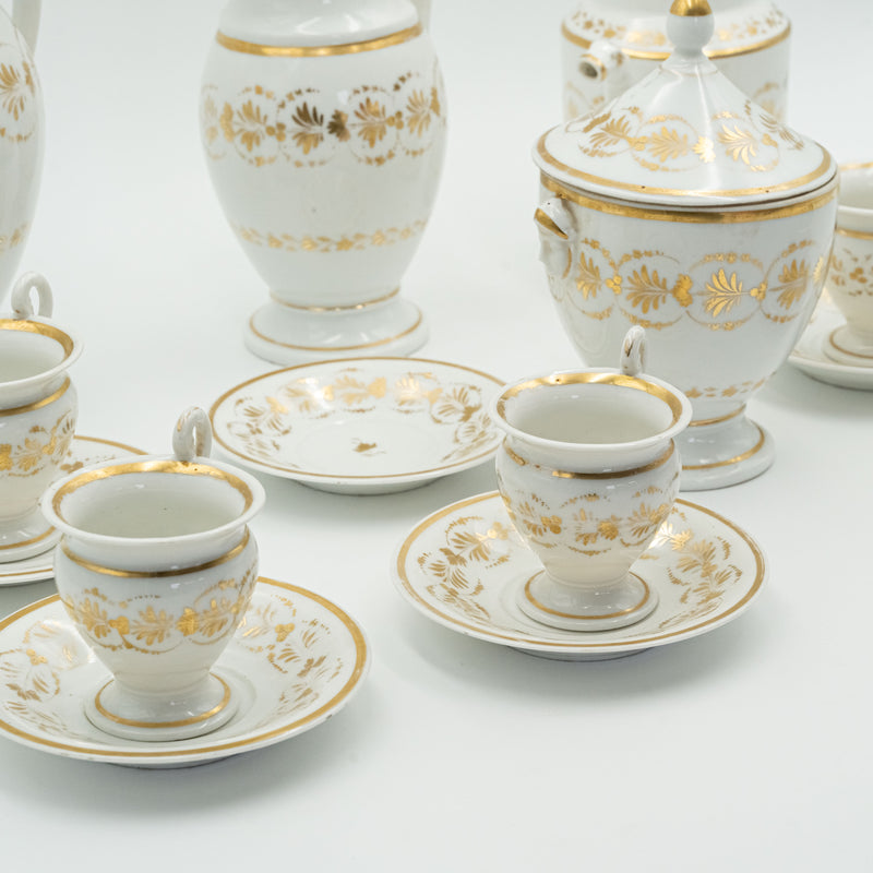 1830 年代新希臘風格的歐洲陶瓷茶具和咖啡具