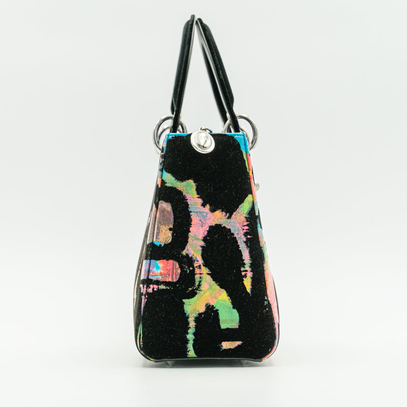 Special Edition Medium size Lady Dior Art Handbag by artist Chris Martin
