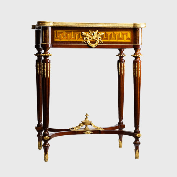 Antique 19th century Ladies' toilets table in marquetry technique