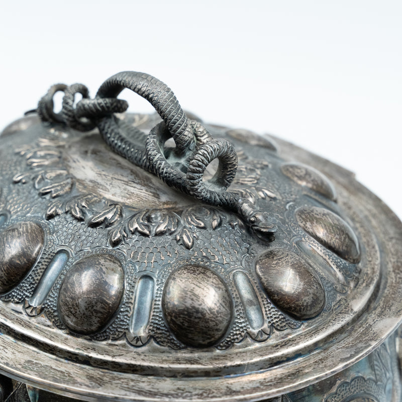 古董歐洲純銀首飾盒