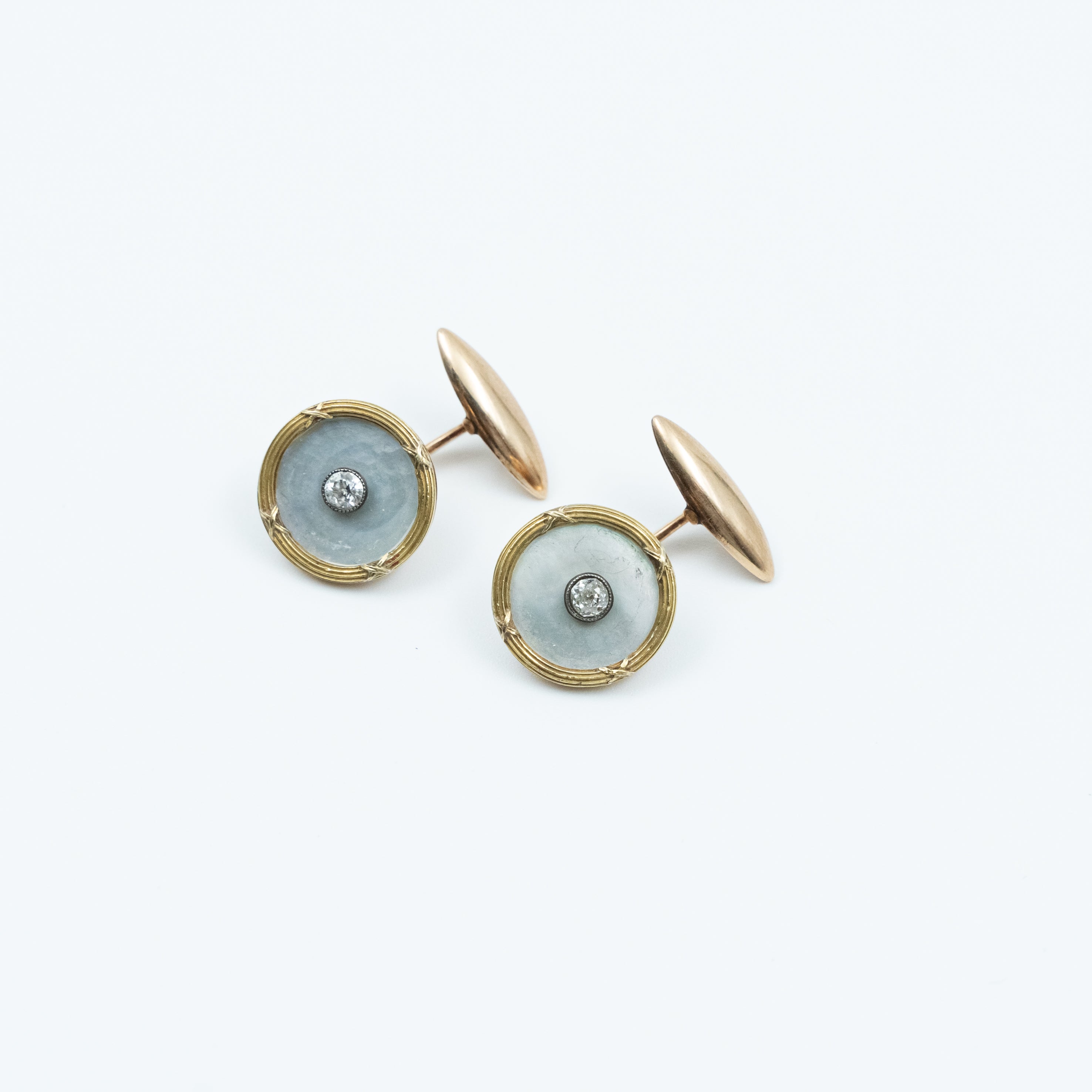 Pair of Nineteenth century Russian Royal period gold cufflinks