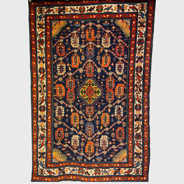 來自希爾萬省的復古北高加索“Boteh”地毯