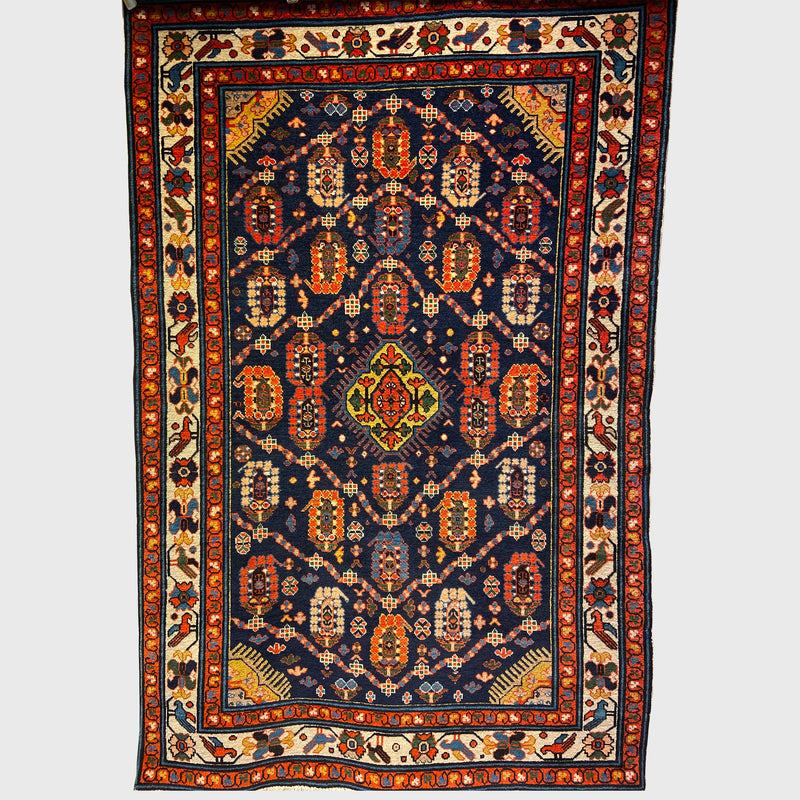 Vintage North Caucasus "Boteh" rug from province Shirvan