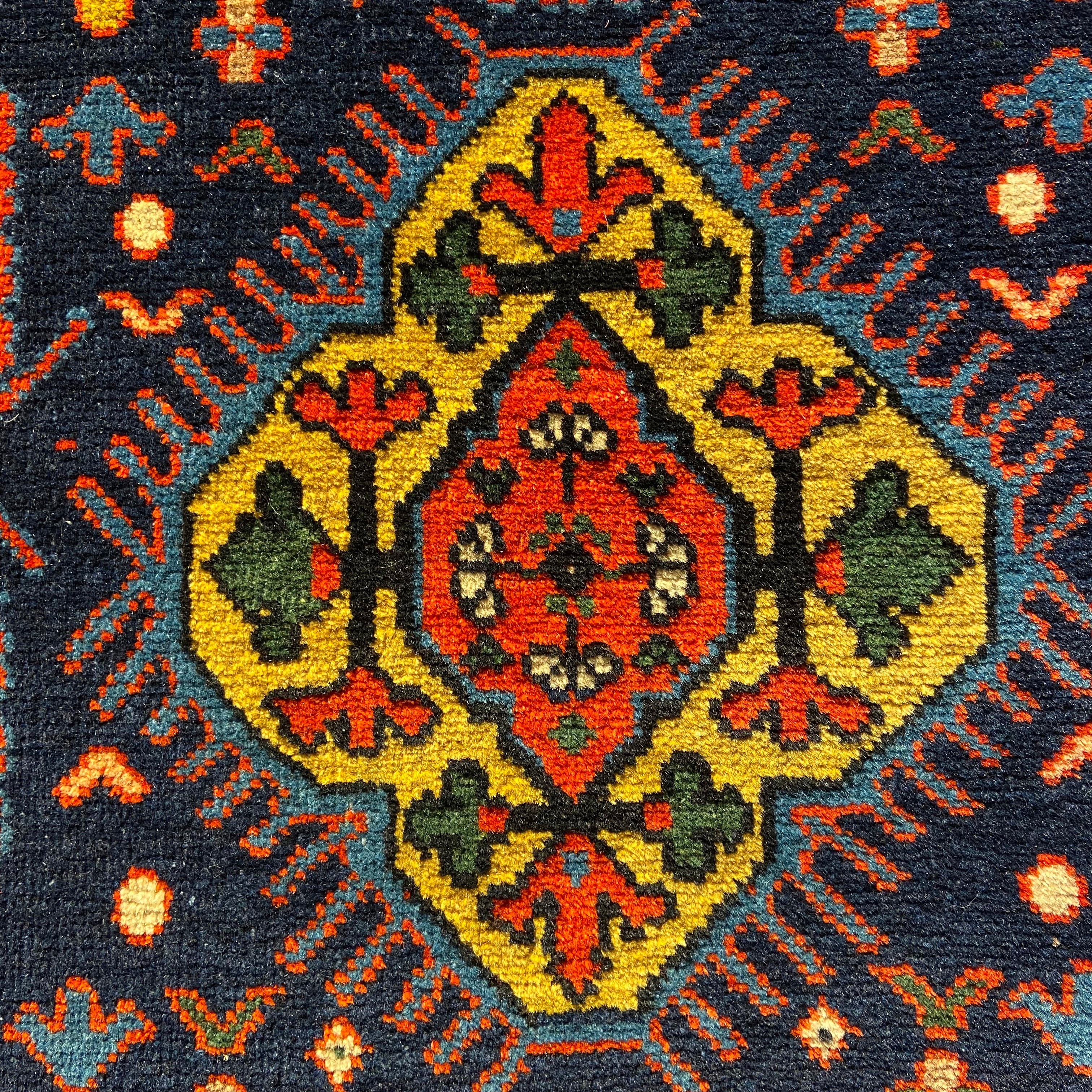 Vintage North Caucasus "Boteh" rug from province Shirvan