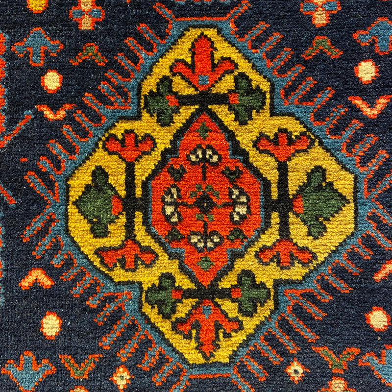 Vintage North Caucasus "Boteh" rug from province Shirvan