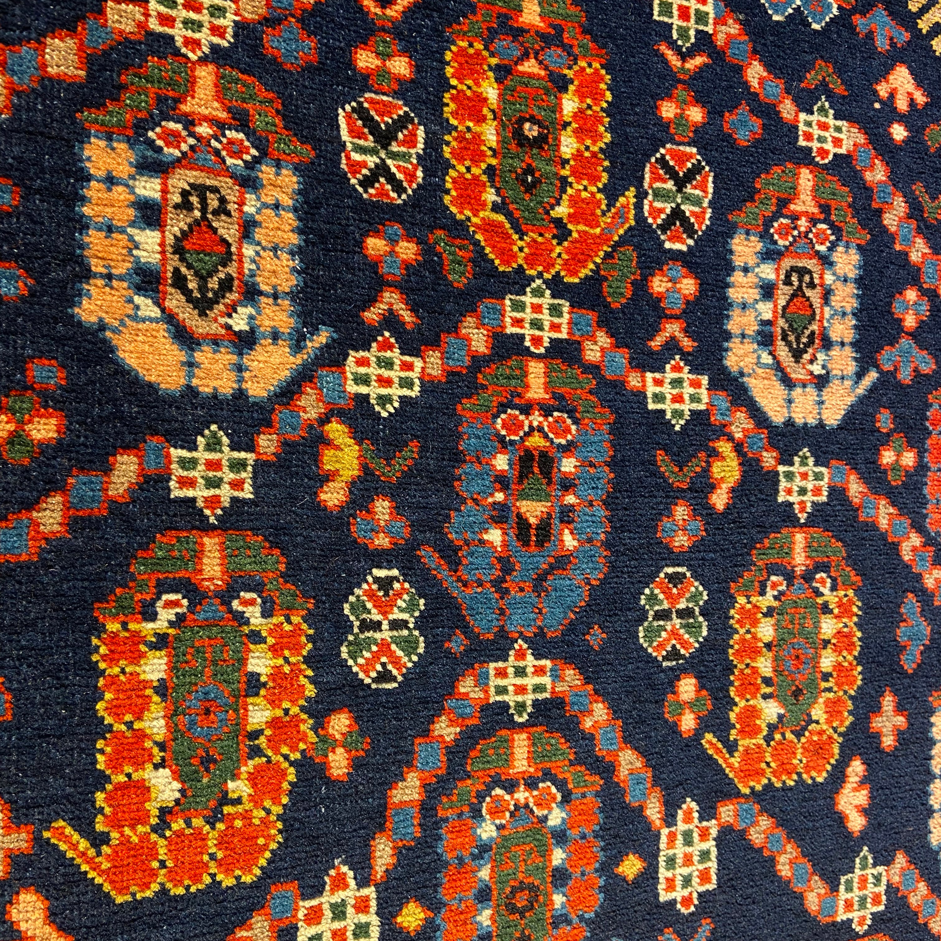 Vintage North Caucasus "Boteh" rug from province Shirvan