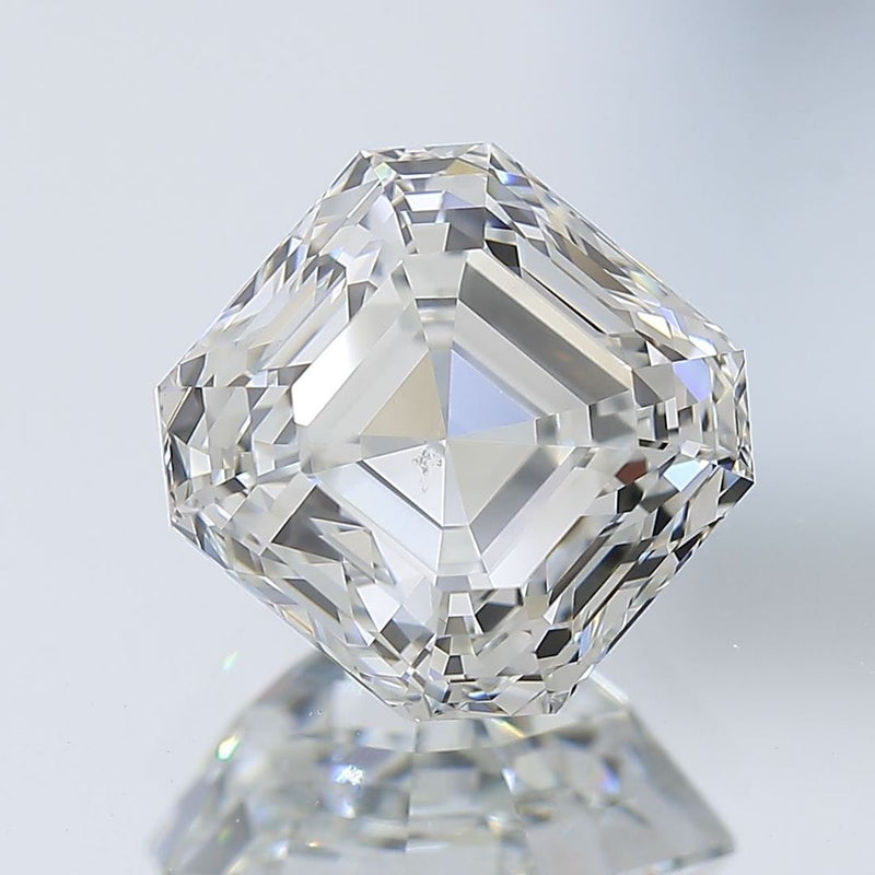 Diamante suelto de talla Ascher de color G con certificación GIA de 3,01 quilates y claridad S1