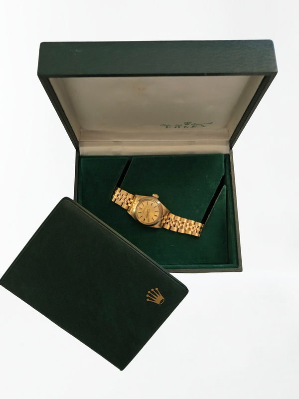 Rolex oyster Perpetual vintage de oro amarillo de 18 quilates Año: 1982