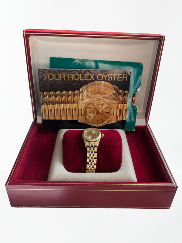 Rolex Oyster Perpetual vintage de oro amarillo de 14 quilates, año: 1990 