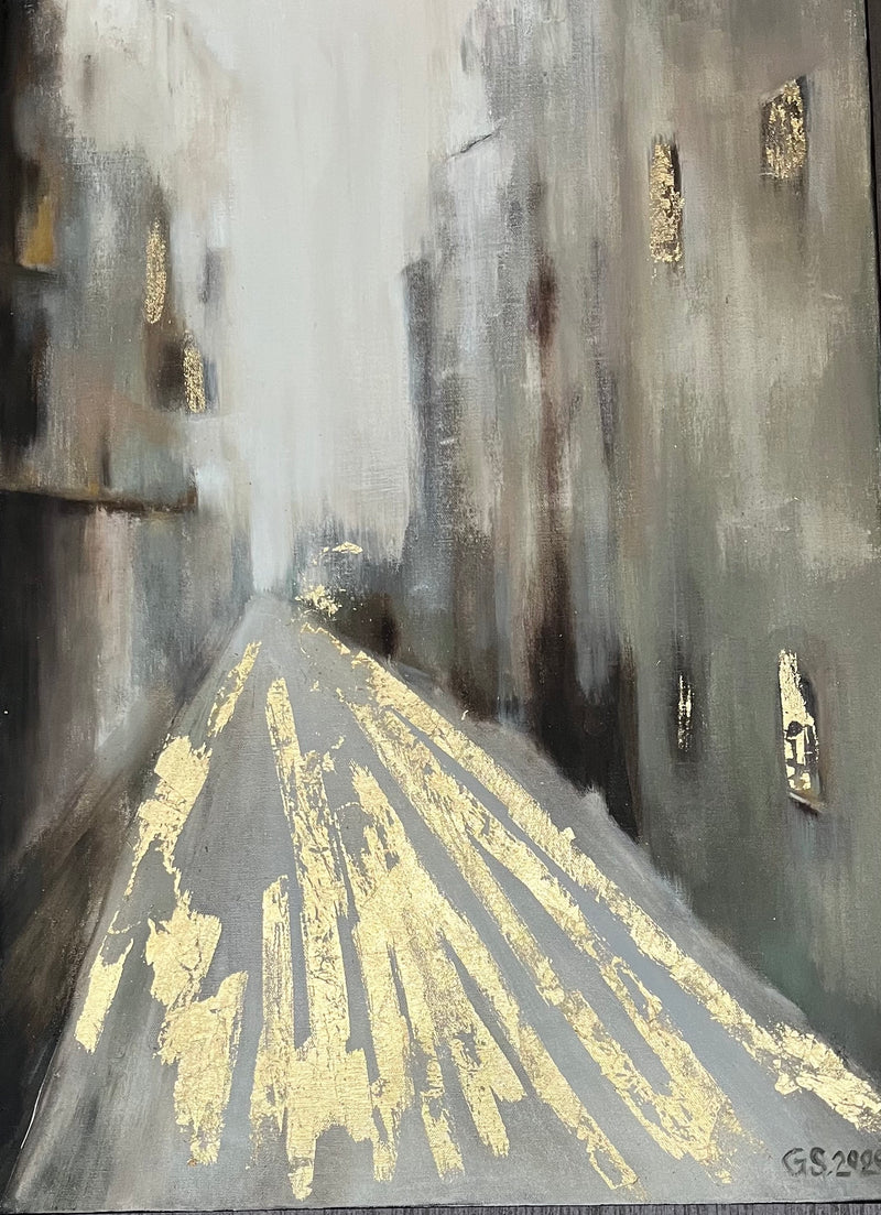 Oil painting by Gunta Viļuma titled "Expanse", 2020