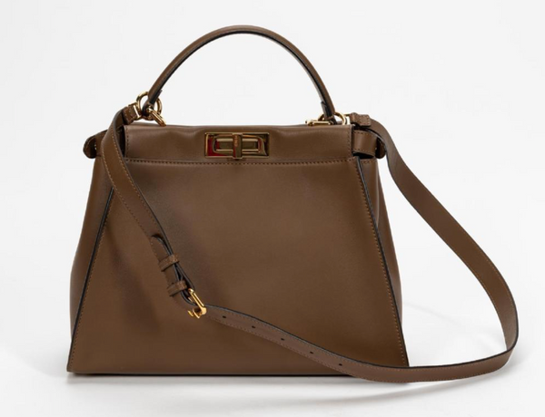 Brown Fendi Peekaboo Iconic medium size