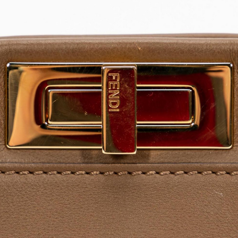 Brown Fendi Peekaboo Iconic medium size