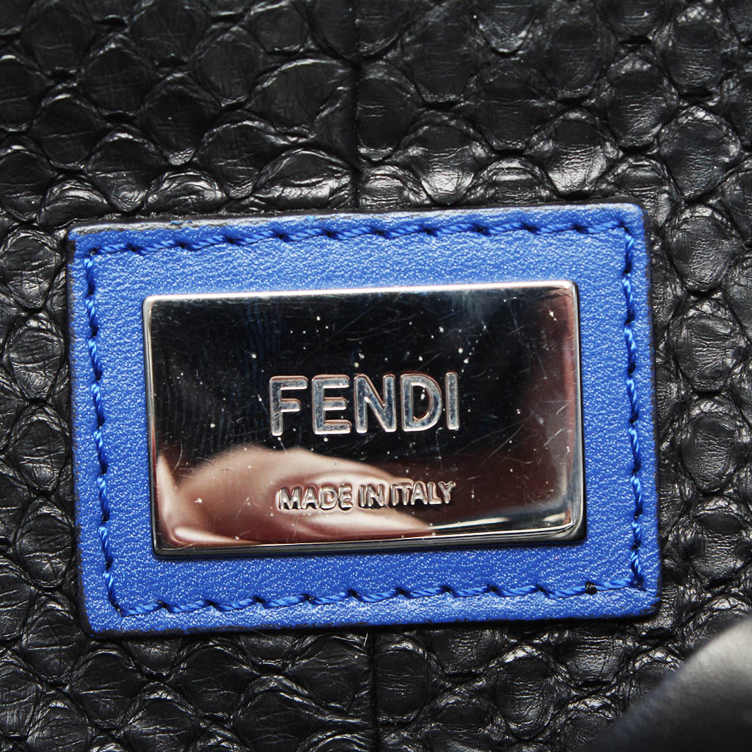 Blue FENDI PEEKABOO Monster MEDIUM SIZE handbag