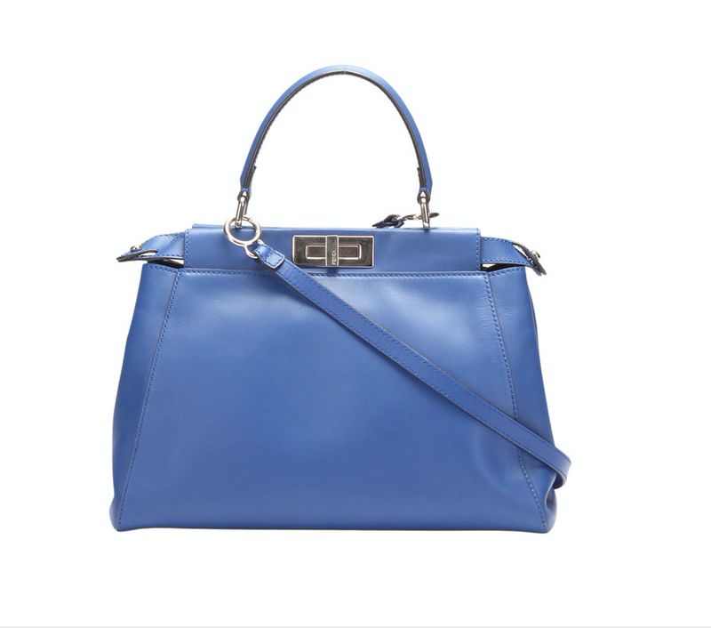 Blue FENDI PEEKABOO Monster MEDIUM SIZE handbag