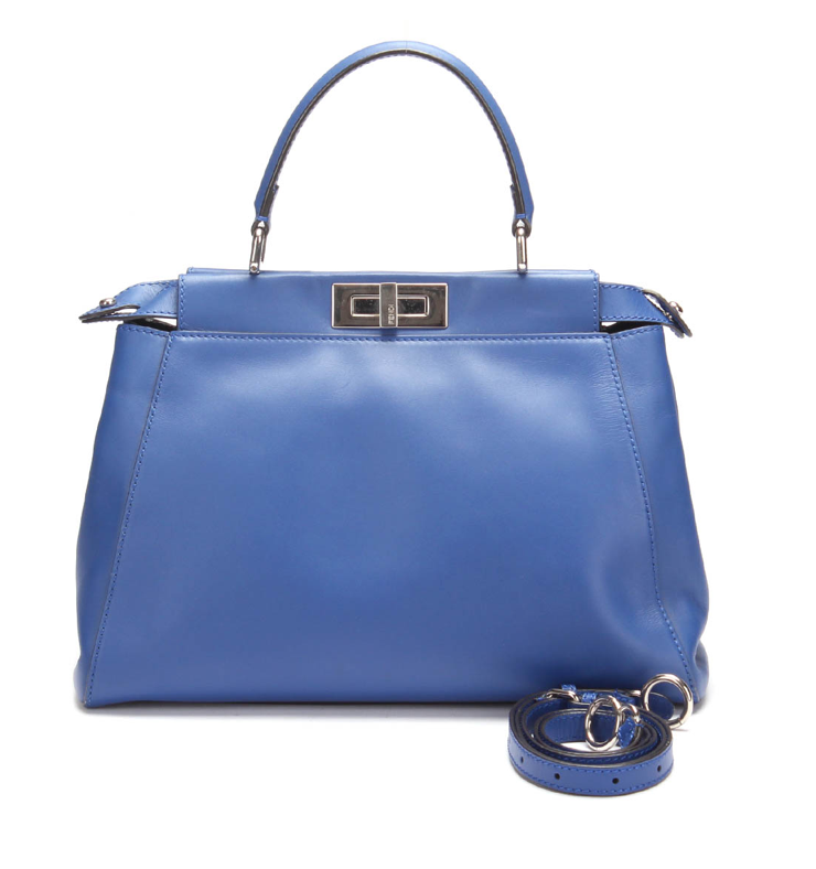 Blue FENDI PEEKABOO Monster MEDIUM SIZE handbag