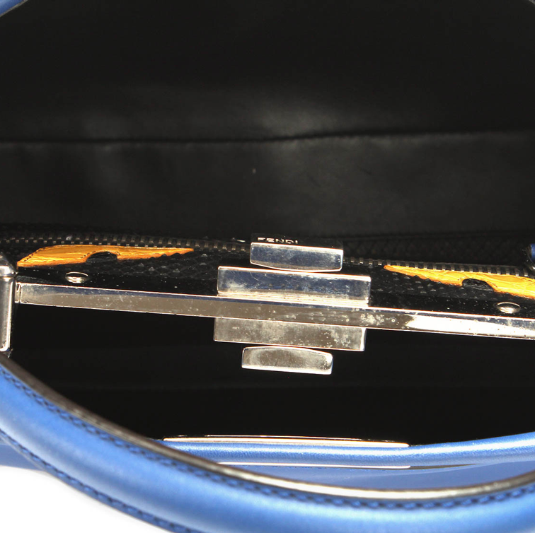 Blue FENDI PEEKABOO Monster MEDIUM SIZE handbag