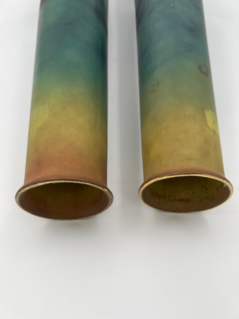 Pair of Jugendstil Royal Wettina porcelain vases by Robert Henke