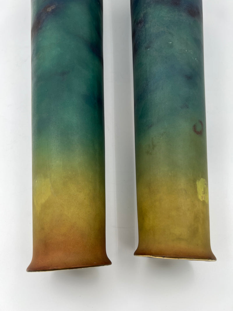 Pair of Jugendstil Royal Wettina porcelain vases by Robert Henke