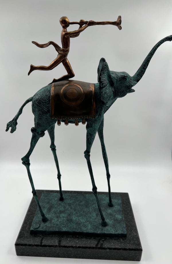 Escultura de Salvador Dalí de edición limitada "Elefante triunfante" 305 de una edición de 350 