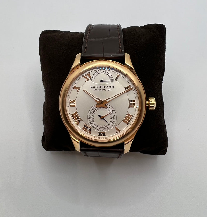 Juego completo de reloj de pulsera CHOPARD LUC ELEGANCE QUATTRO para hombre de 43 mm