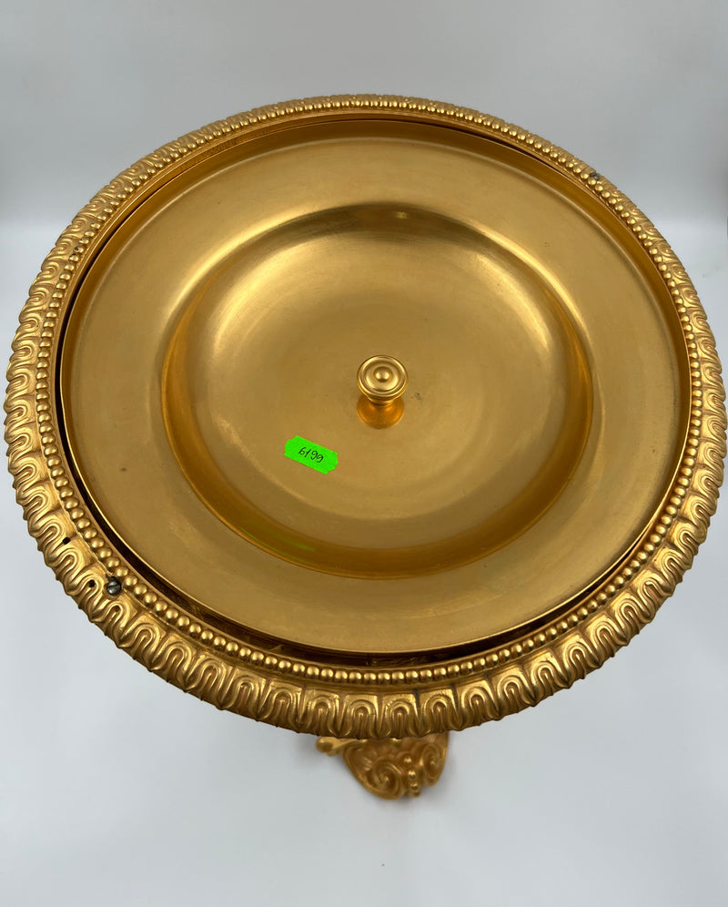 19th-century French gilded bronze planter vase