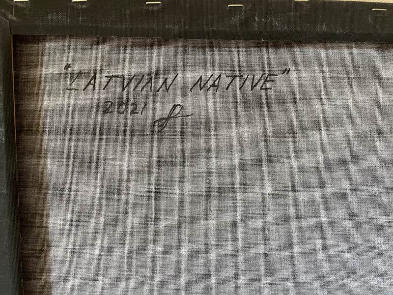 Painting titled "Latvian natives" by artist Laura Liberte, 2021