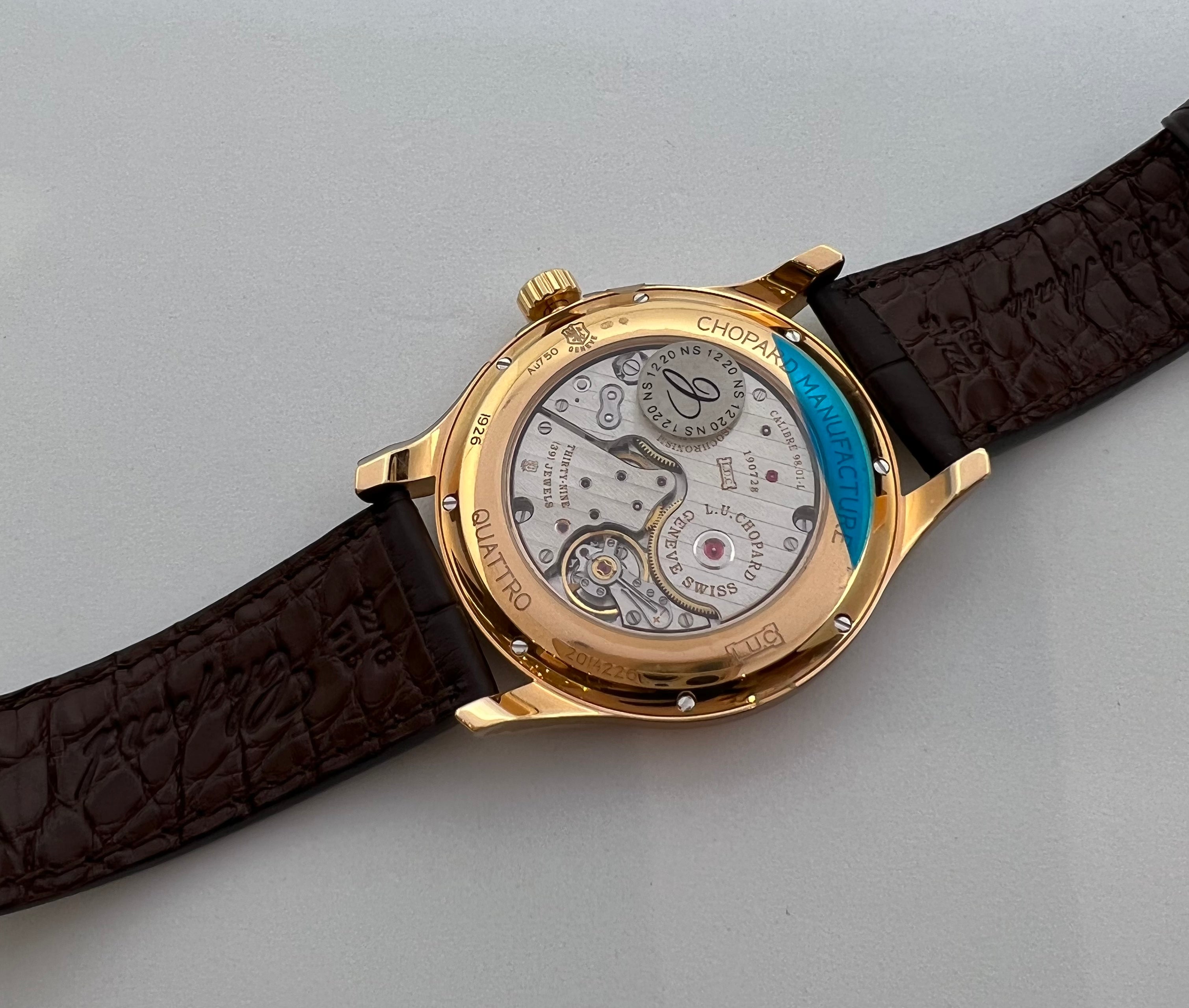 Full set men's CHOPARD L.U.C ELEGANCE QUATTRO Wristwatch 43mm