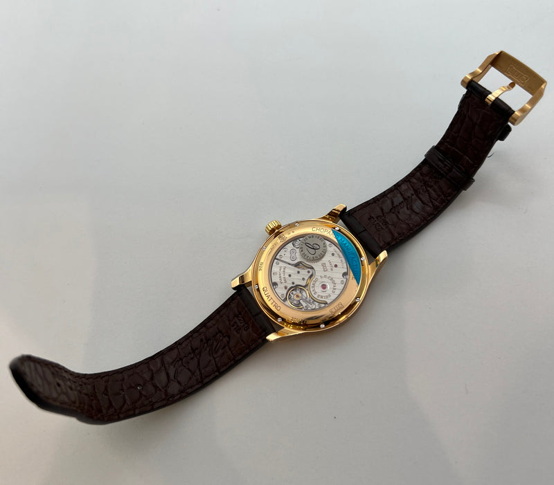 Juego completo de reloj de pulsera CHOPARD LUC ELEGANCE QUATTRO para hombre de 43 mm