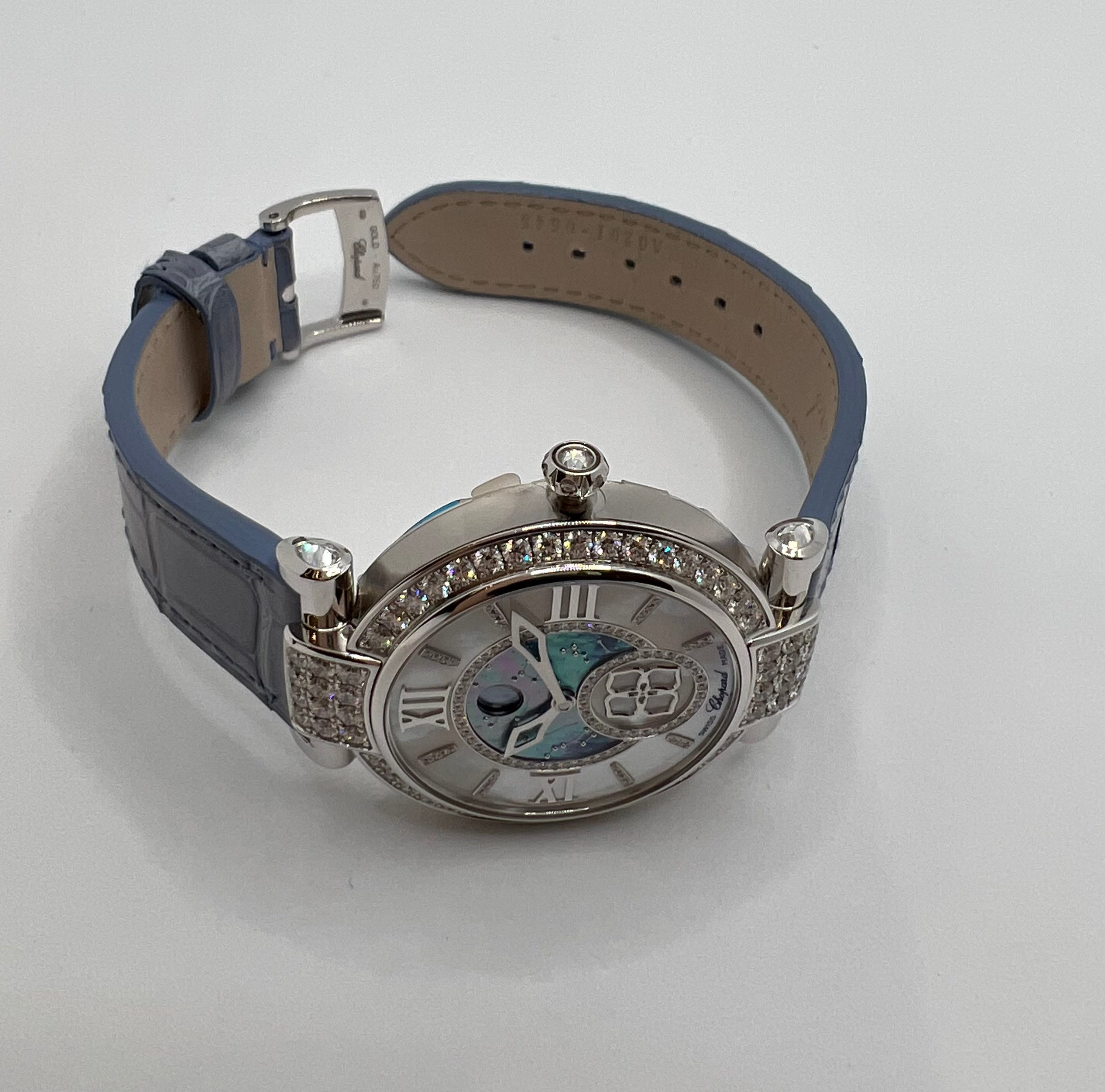 JUEGO COMPLETO RELOJ CHOPARD IMPERIALE AUTOMÁTICO CON FASE LUNAR PARA MUJER 36 MM