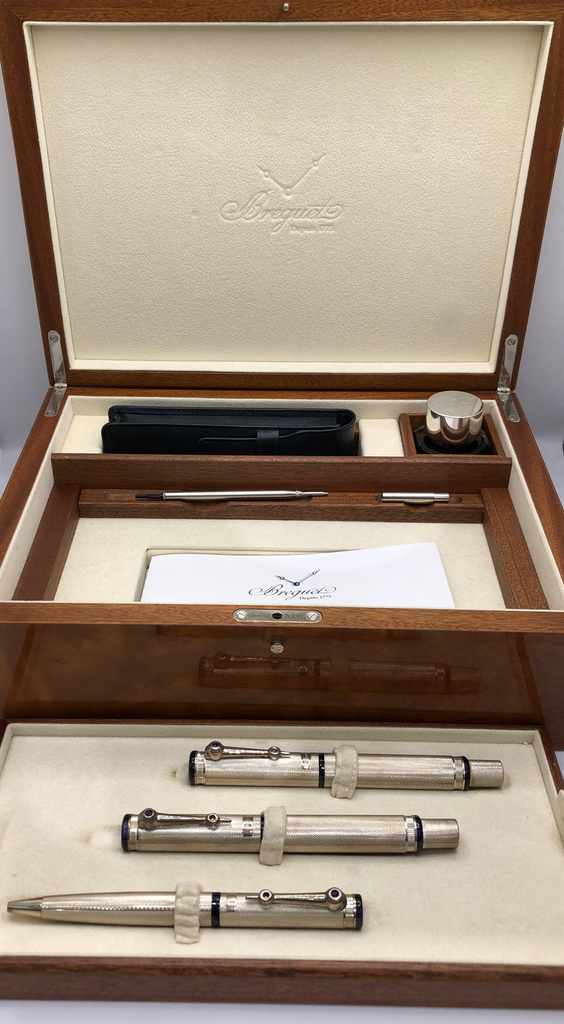 BREGUET: SET OF 3 STERLING SILVER WRITING INSTRUMENTS