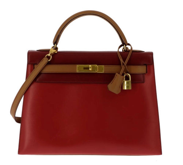 Hermés Kelly Sellier leather handbag 32cm in multiple colors